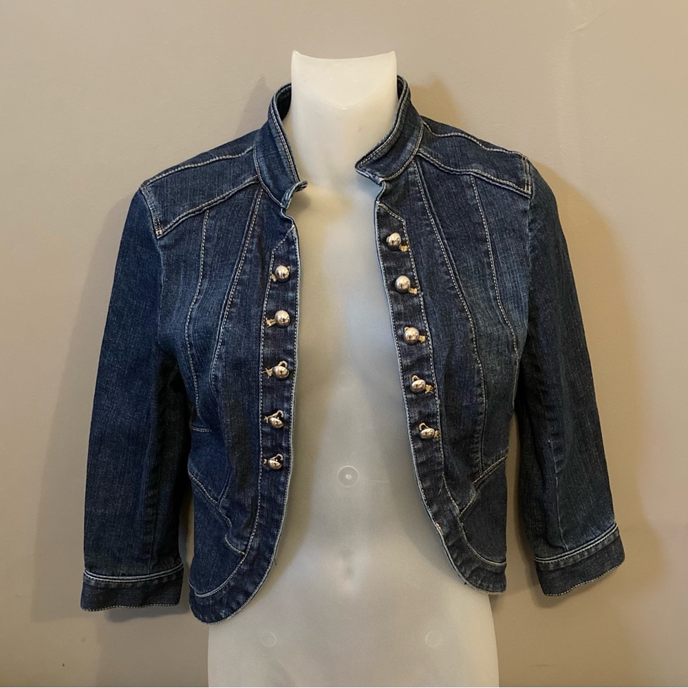 White House Black Market denim jacket sz8